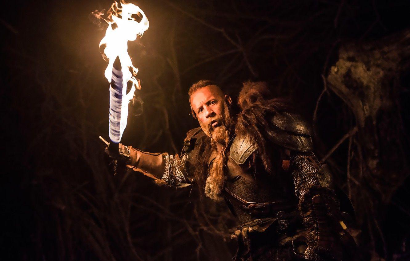 1332x850 Wallpaper night, fire, sword, VIN Diesel, Vin Diesel, The Last Witch Hunter, The last witch hunter image for desktop, section фильмы
