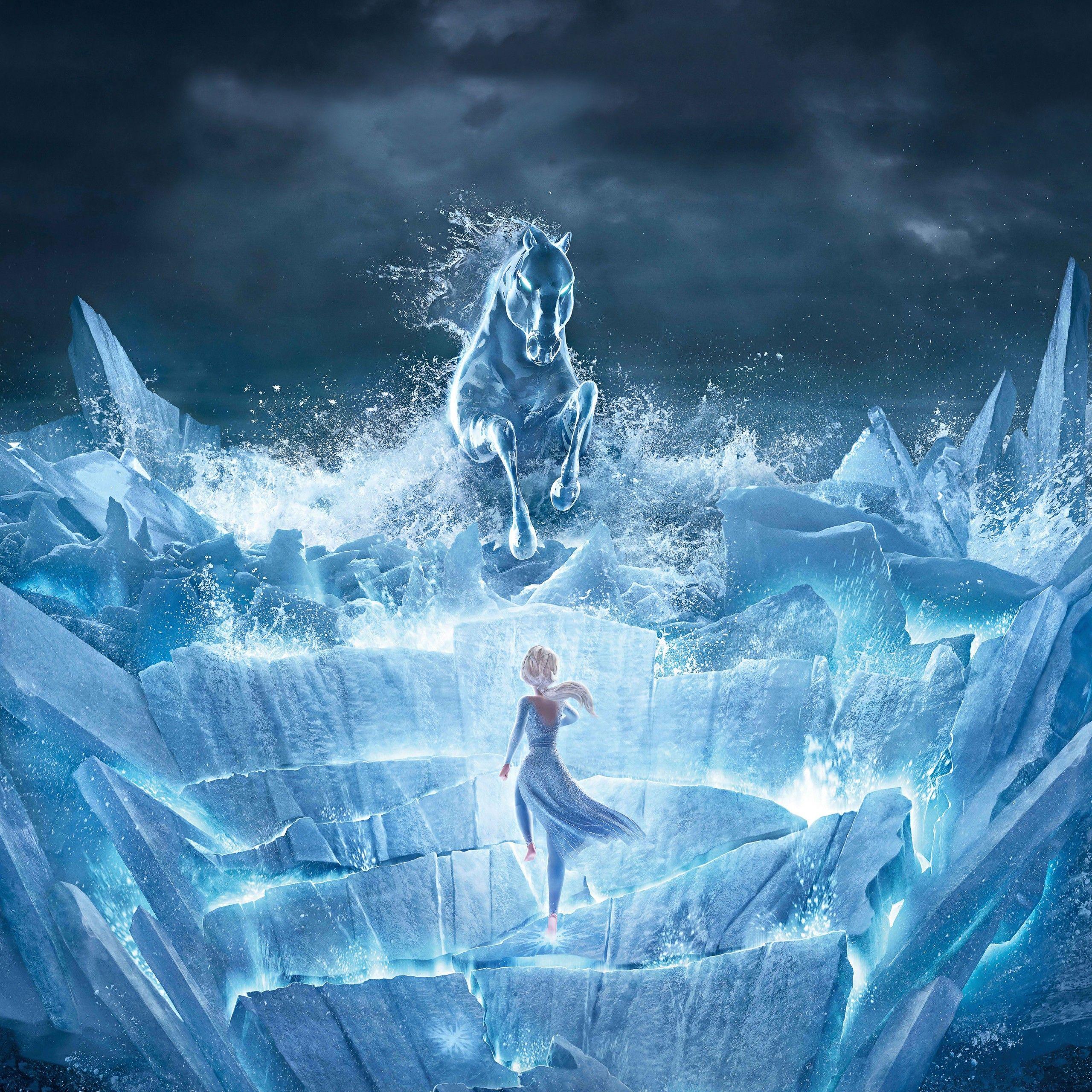 2560x2560 Elsa Wallpaper 4K, Frozen The Nokk, Water Spirit, Animation, Movies