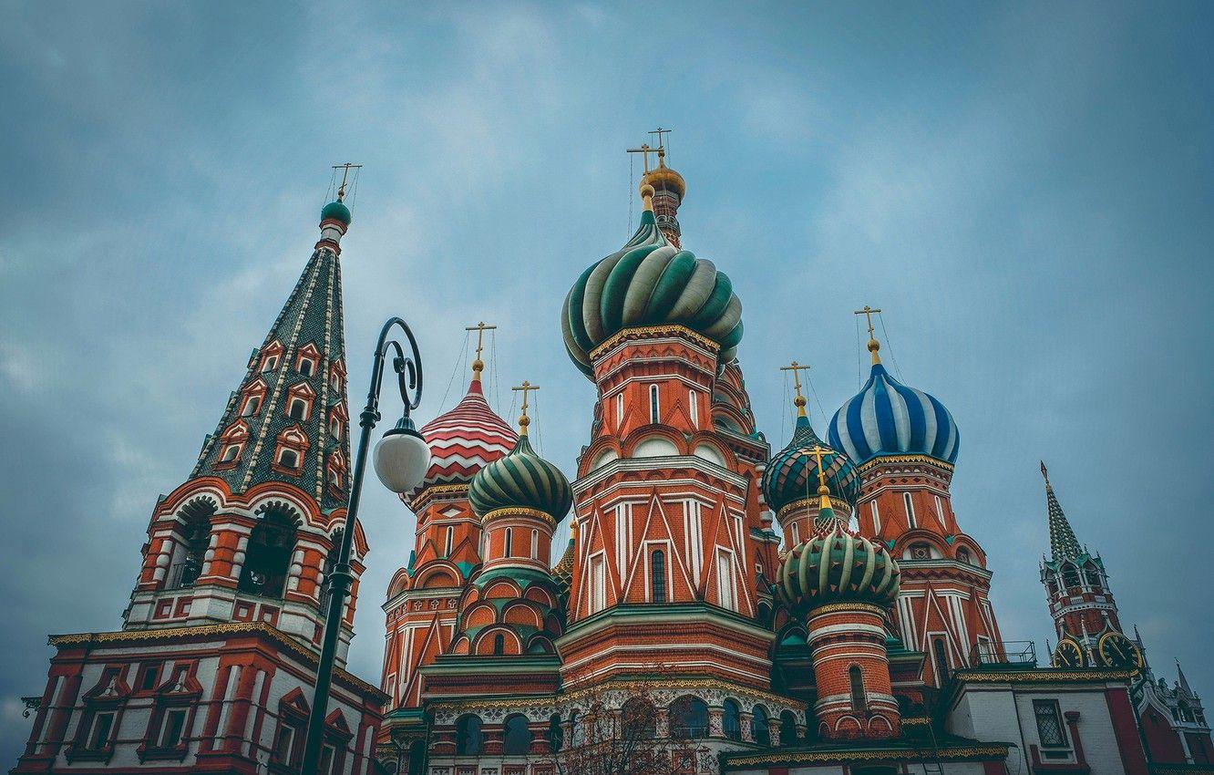 1332x850 Wallpaper view, Moscow, St. Basil's Cathedral, dome image for desktop, section город