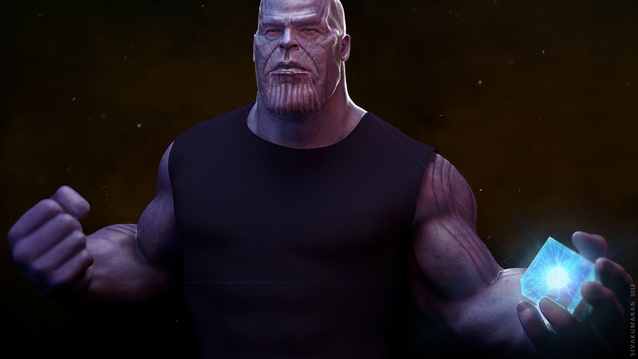 2048x1152 Thanos Holding Tesseract 4k 2048x1152 Resolution HD 4k Wallpaper, Image, Background, Photo and Picture