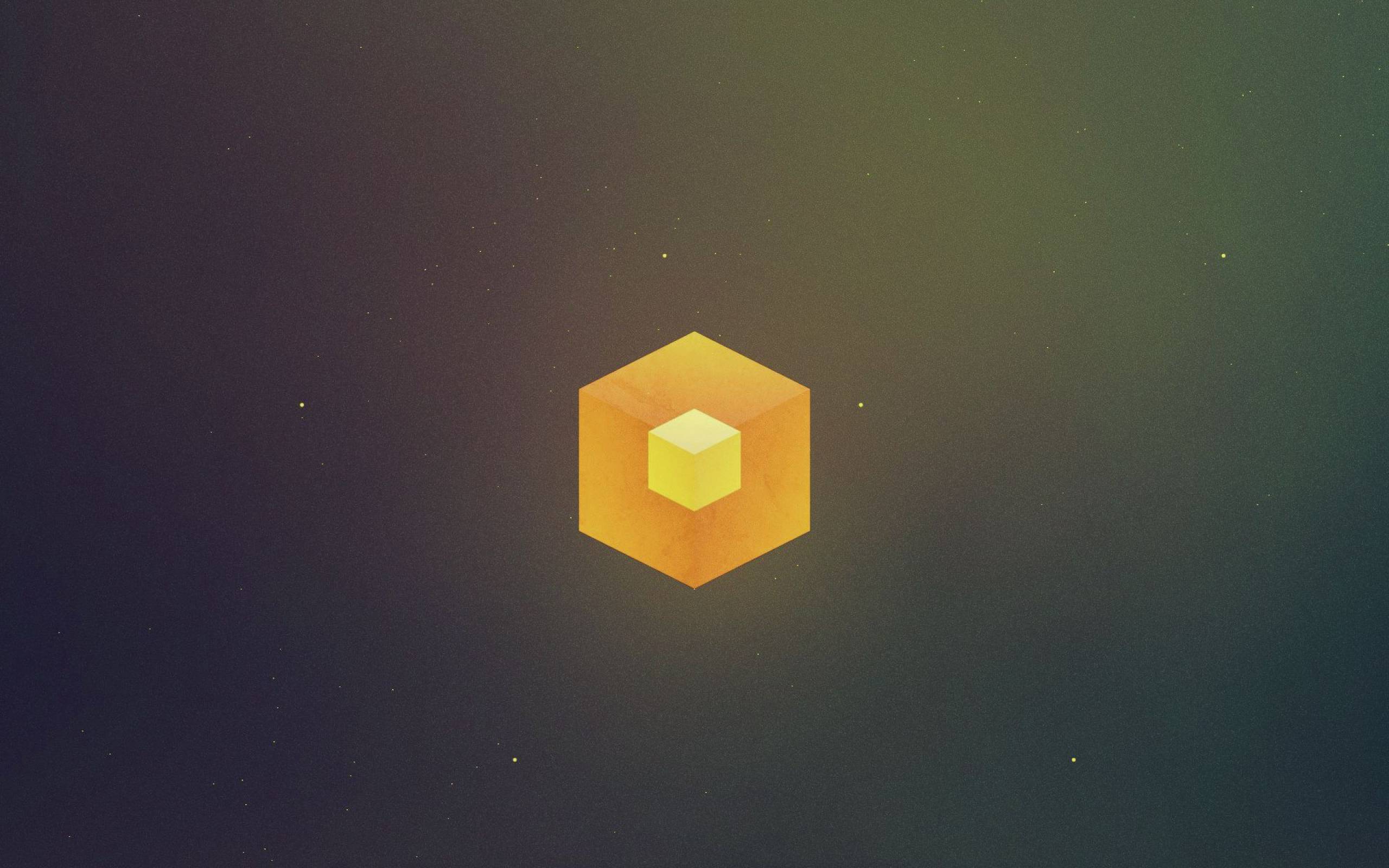 2560x1600 Minimalistic Edge Tesseract Box
