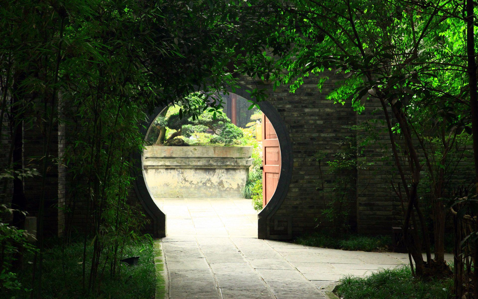 1920x1200 China Green Garden wallpaper and image, picture, photo