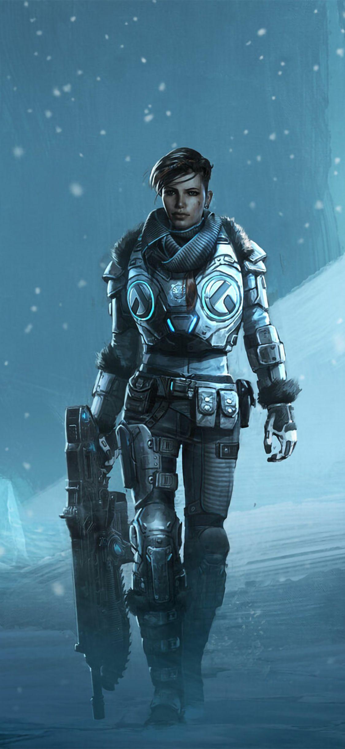1125x2436 Gears Of War iPhone Wallpaper HD Wallpaper