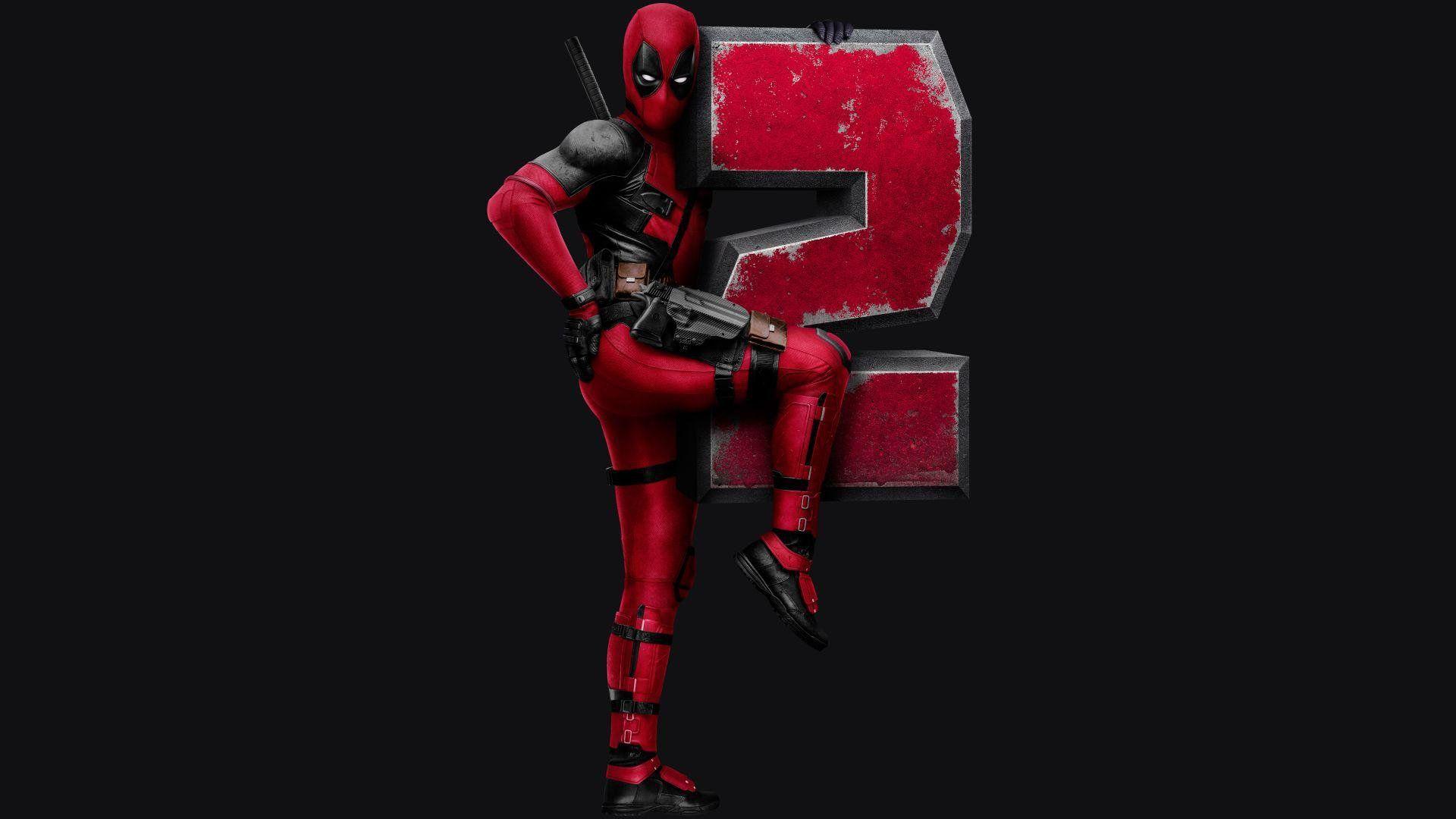 1920x1080 Red Deadpool 2 2018 Movie Wallpaper for Phone and HD Desktop Background