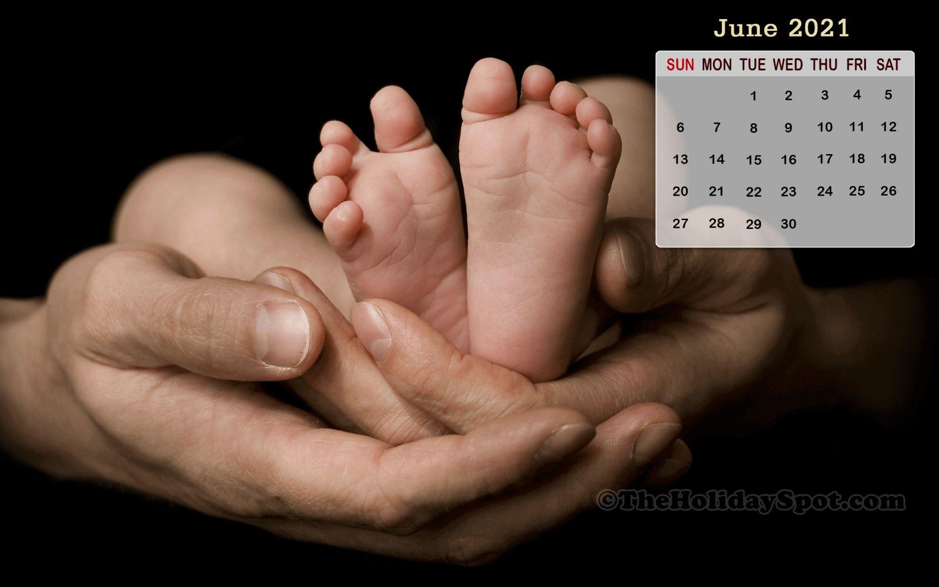 1920x1200 June 2021 Calendar Wallpaper