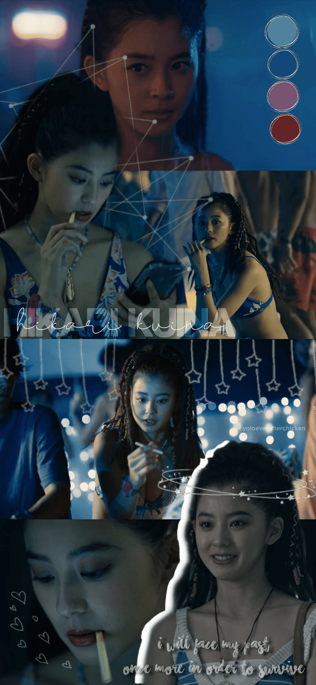 1080x2340 Made an edit + wallpaper of Hikari Kuina (aka Aya Asahina), probably my favourite character ( i had so many screenshots of her that I couldn't include them all in one)