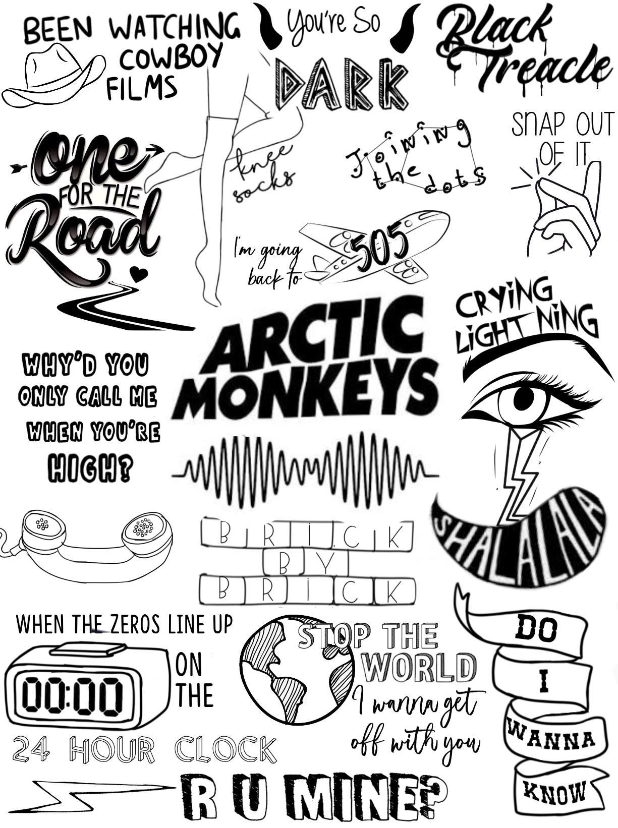 1225x1642 I made my own Arctic Monkeys wallpaper! Feel free to use :)