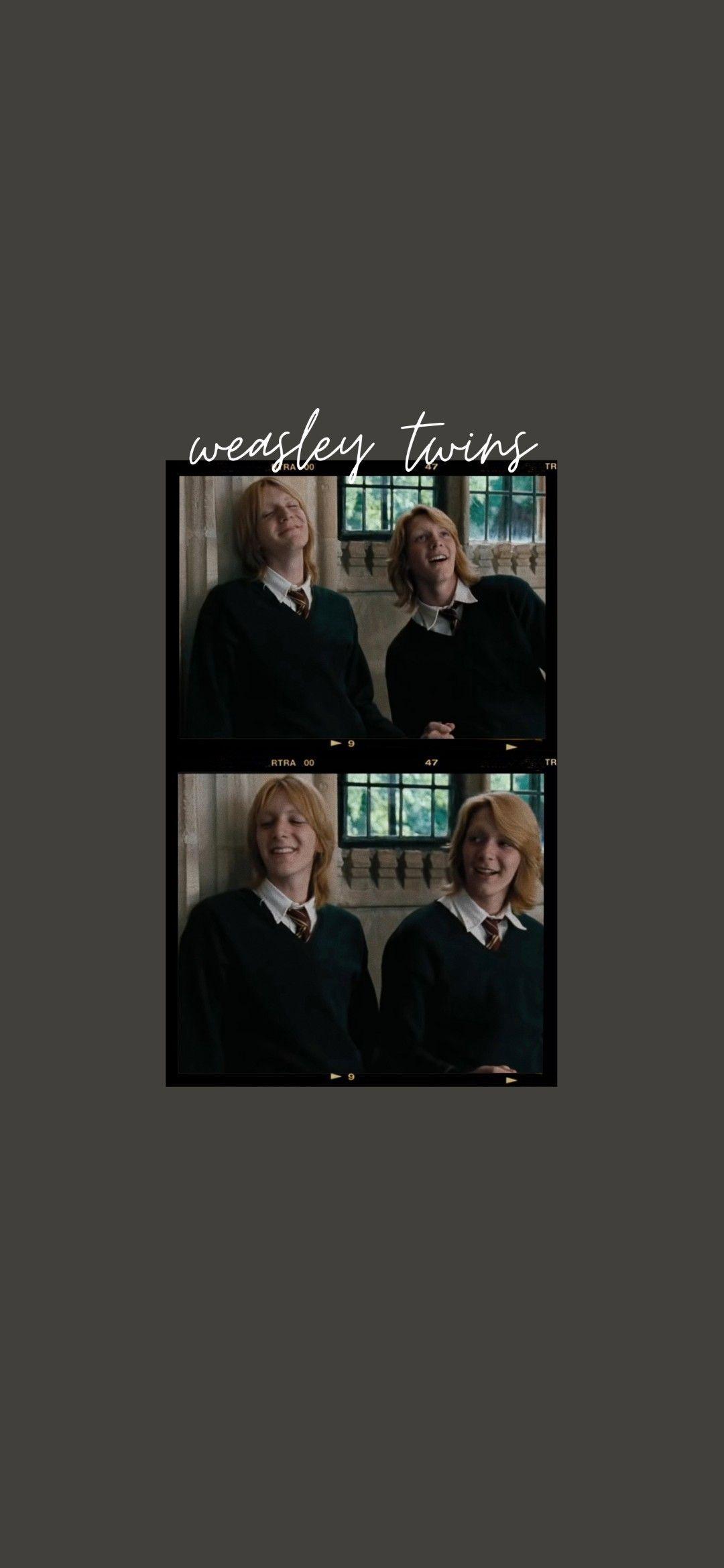 1080x2340 weasley twins wallpaper. Weasley twins, Fred and george weasley, Harry potter characters
