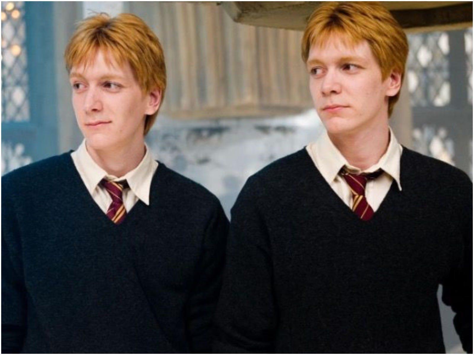1600x1200 Fred and George Weasley actors didn't know which twin they were playing until 5 minutes before first scene. Business Insider India