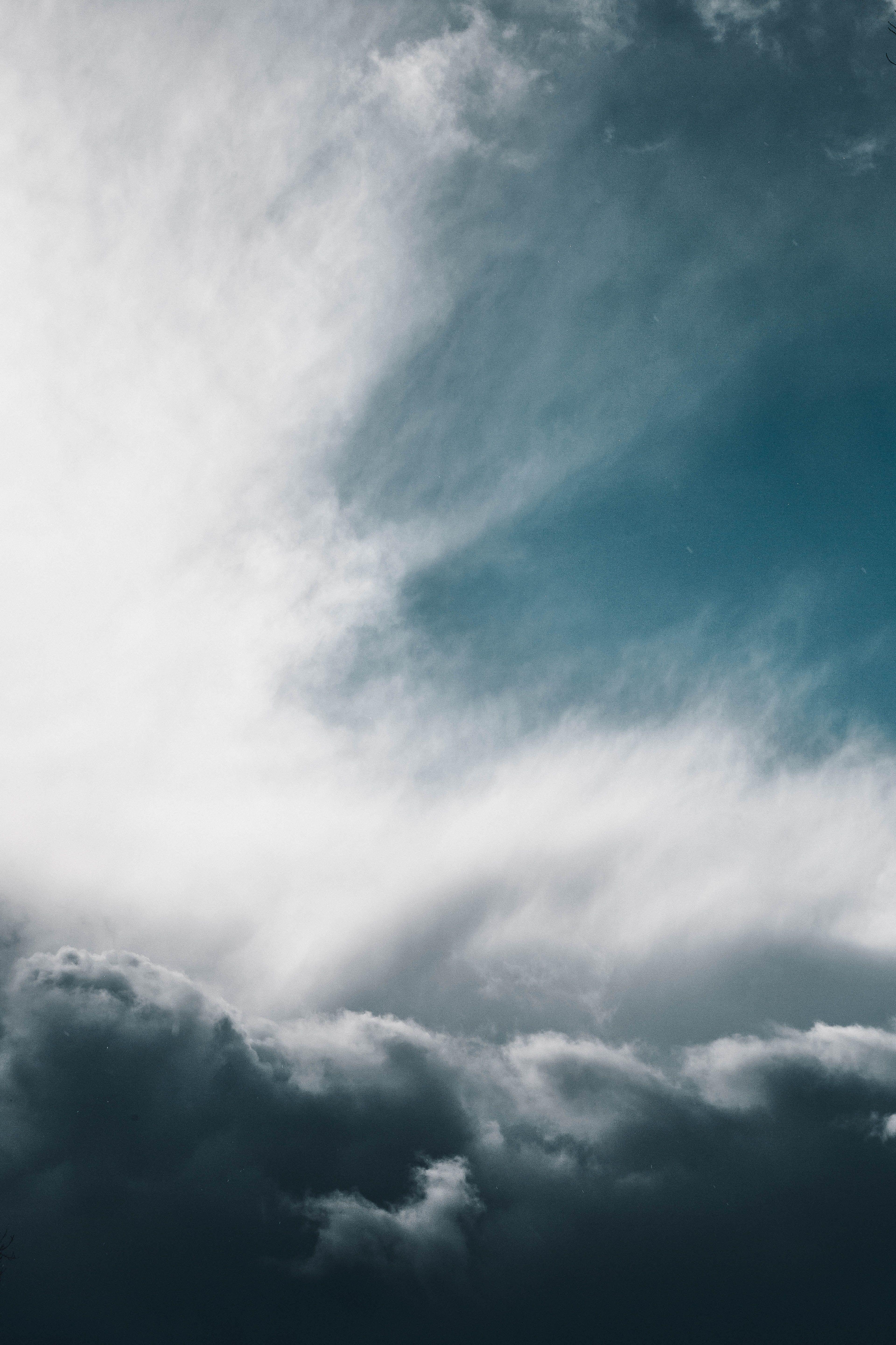 3840x5760 Sky clouds wind storm wallpaper free image