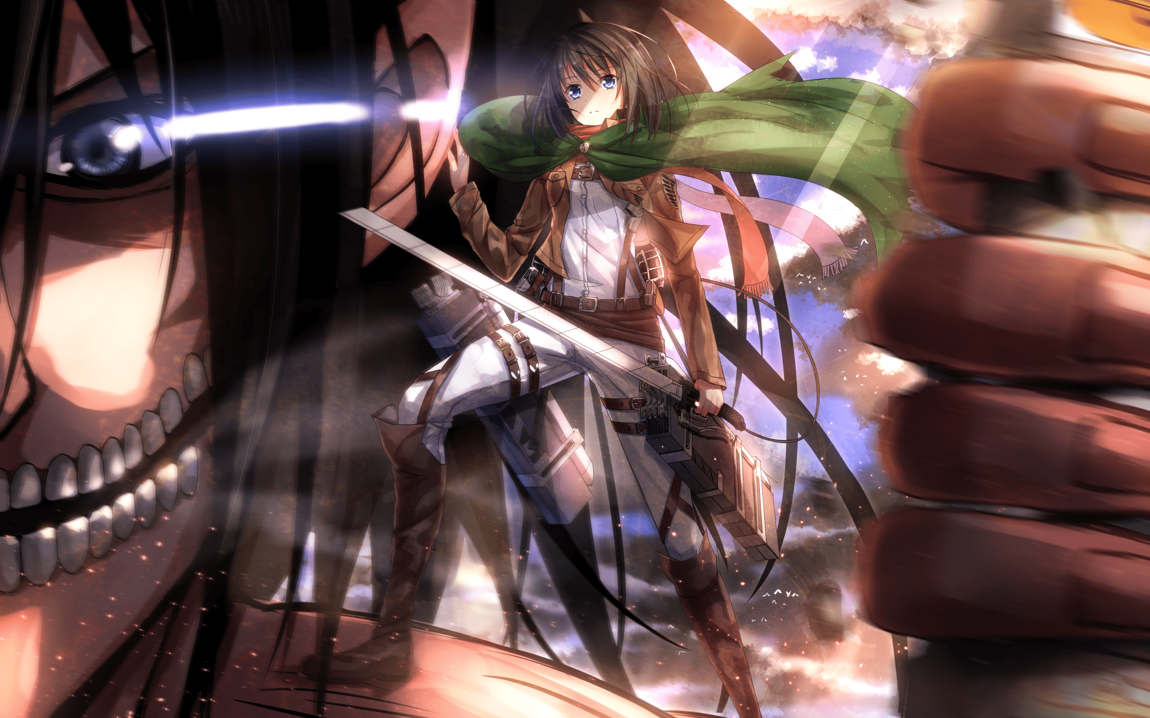 3840x2399 Attack On Titan Wallpaper 4K Ultra HD