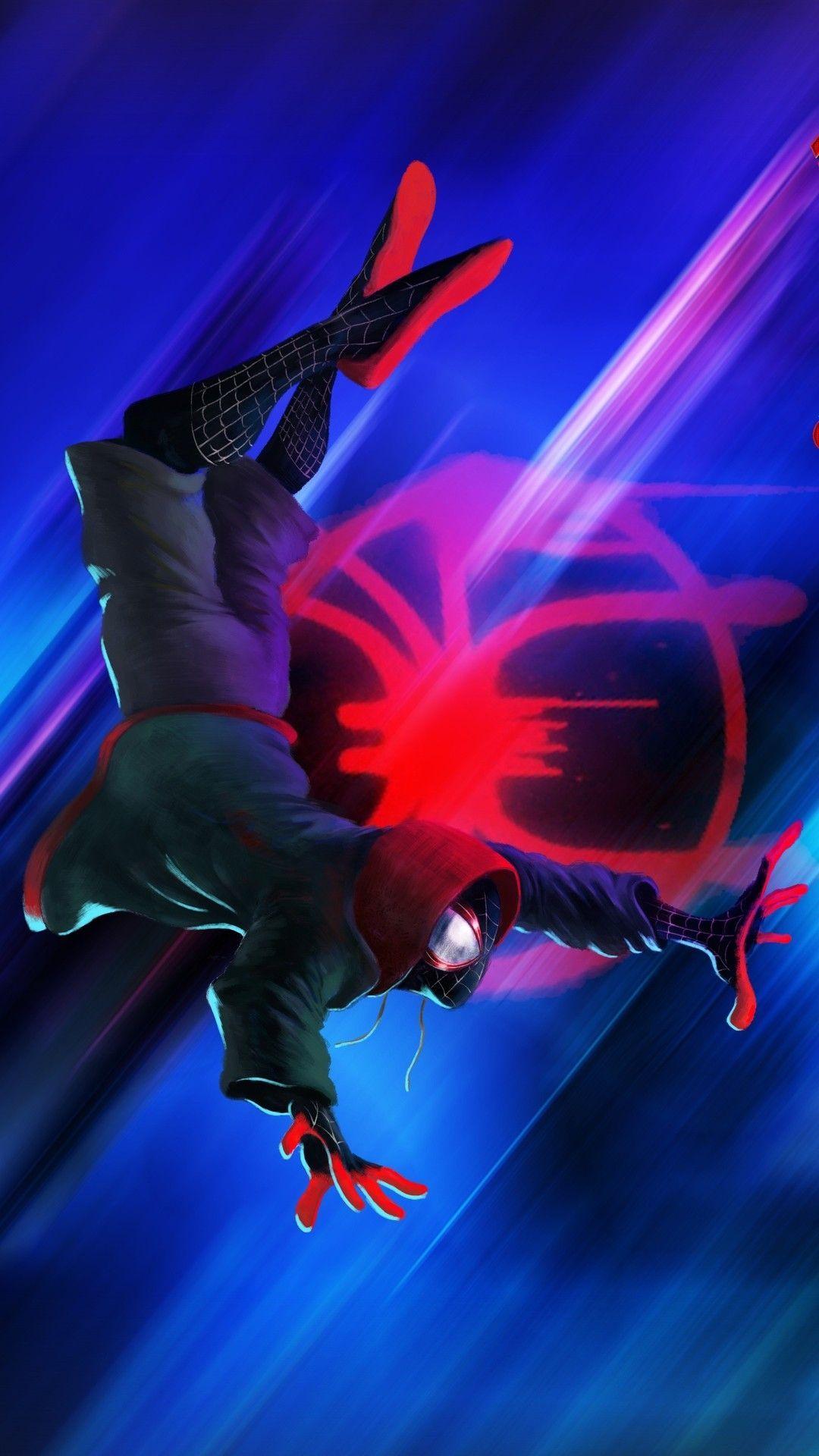 1080x1920 Lockscreen 4k Ultra Spider Man Into The Spider Verse Phone Wallpaper