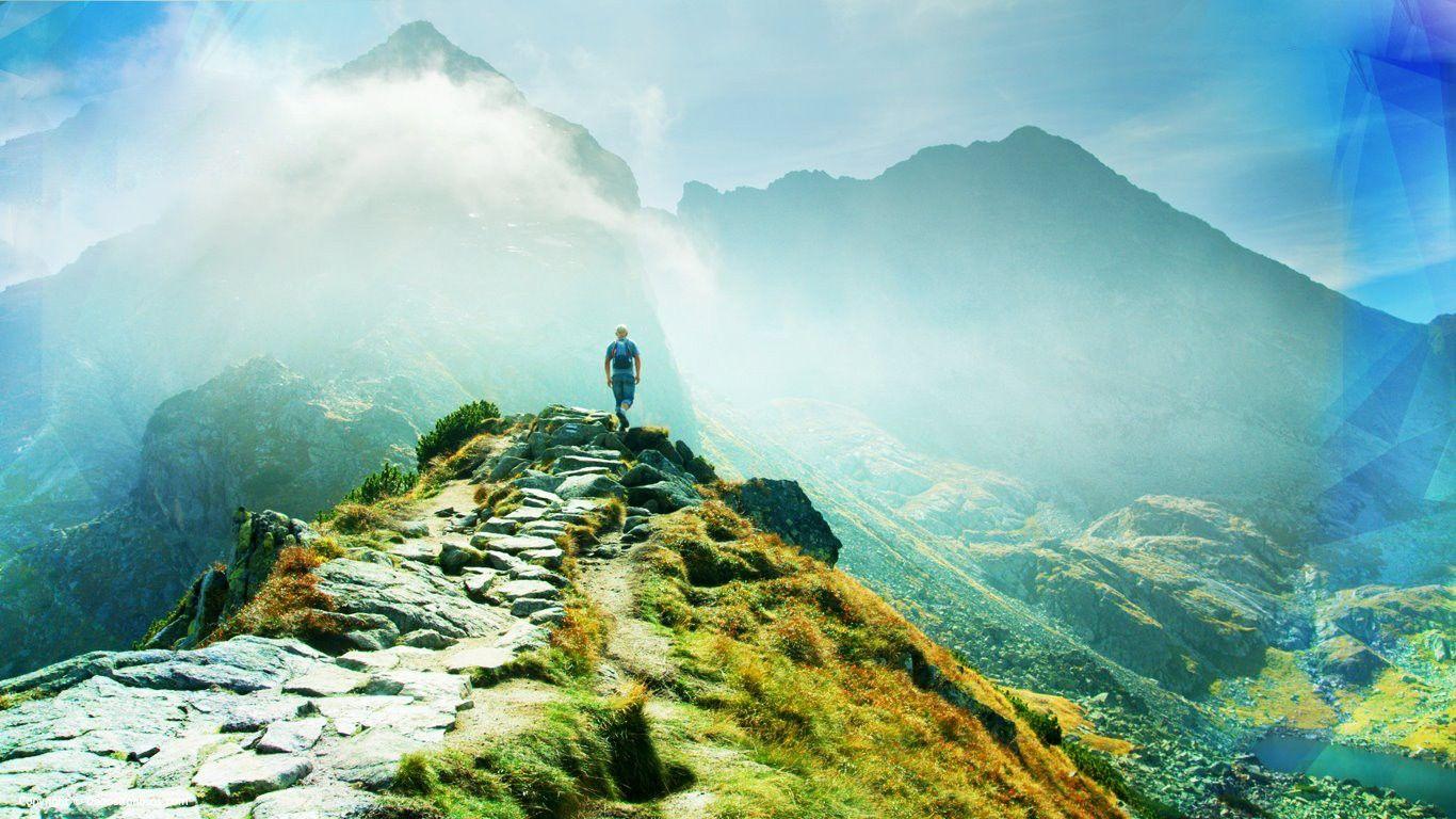 1366x768 Mountain: Sky Mountains Tatra Beautiful Clouds Fields Poland Nature
