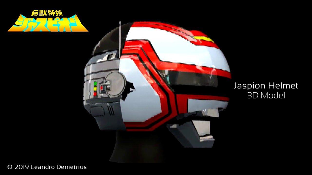 1280x720 Jaspion Helmet 3D Model