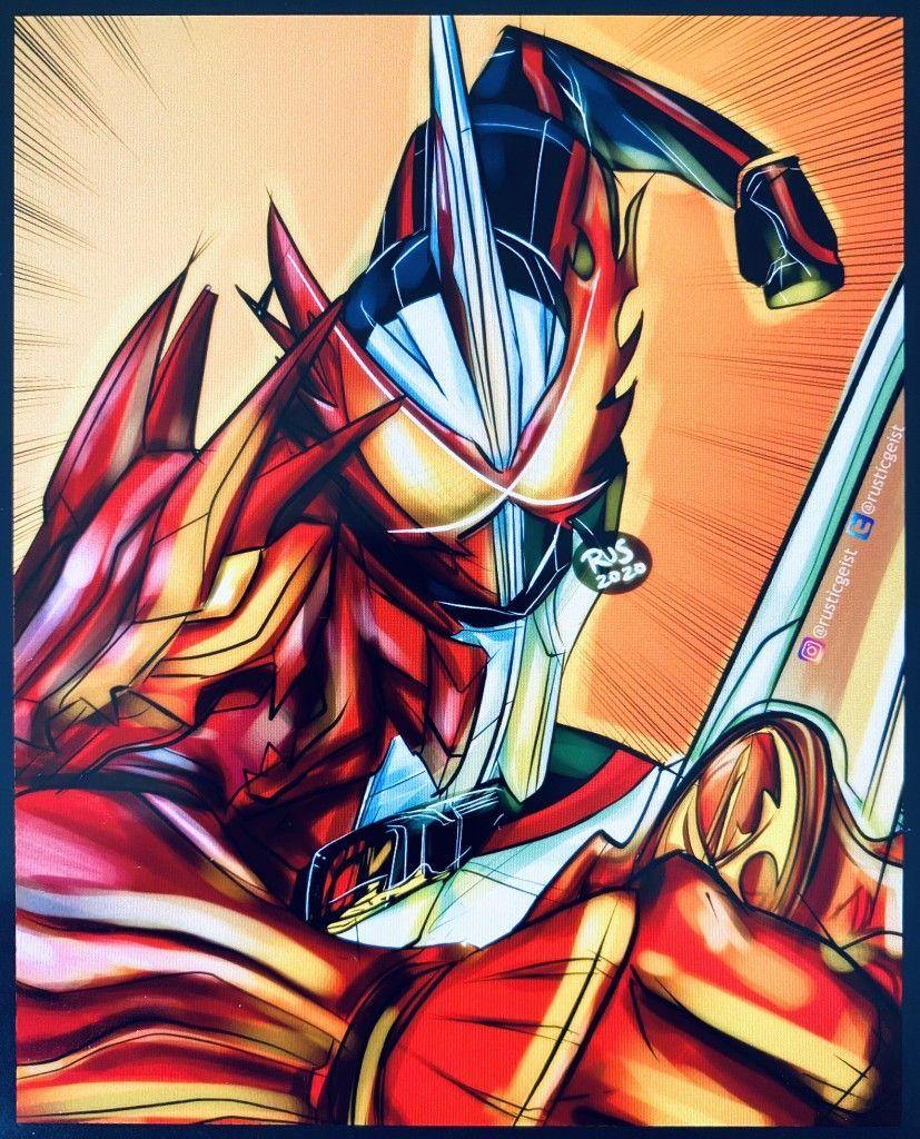 827x1024 Pin oleh Star Dragon di Kamen Rider Saber di 2020. Seni, Robotika