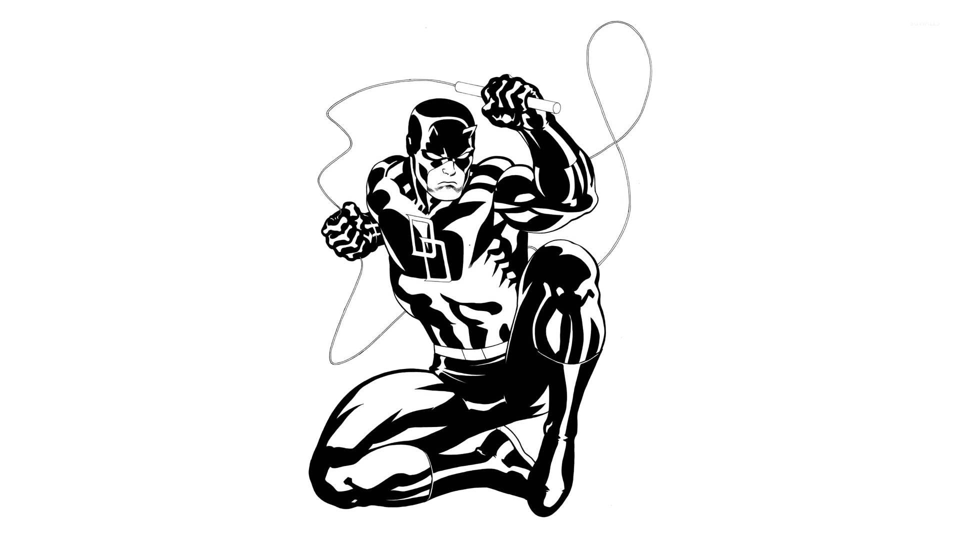 1920x1080 Black and white Daredevil wallpaper wallpaper