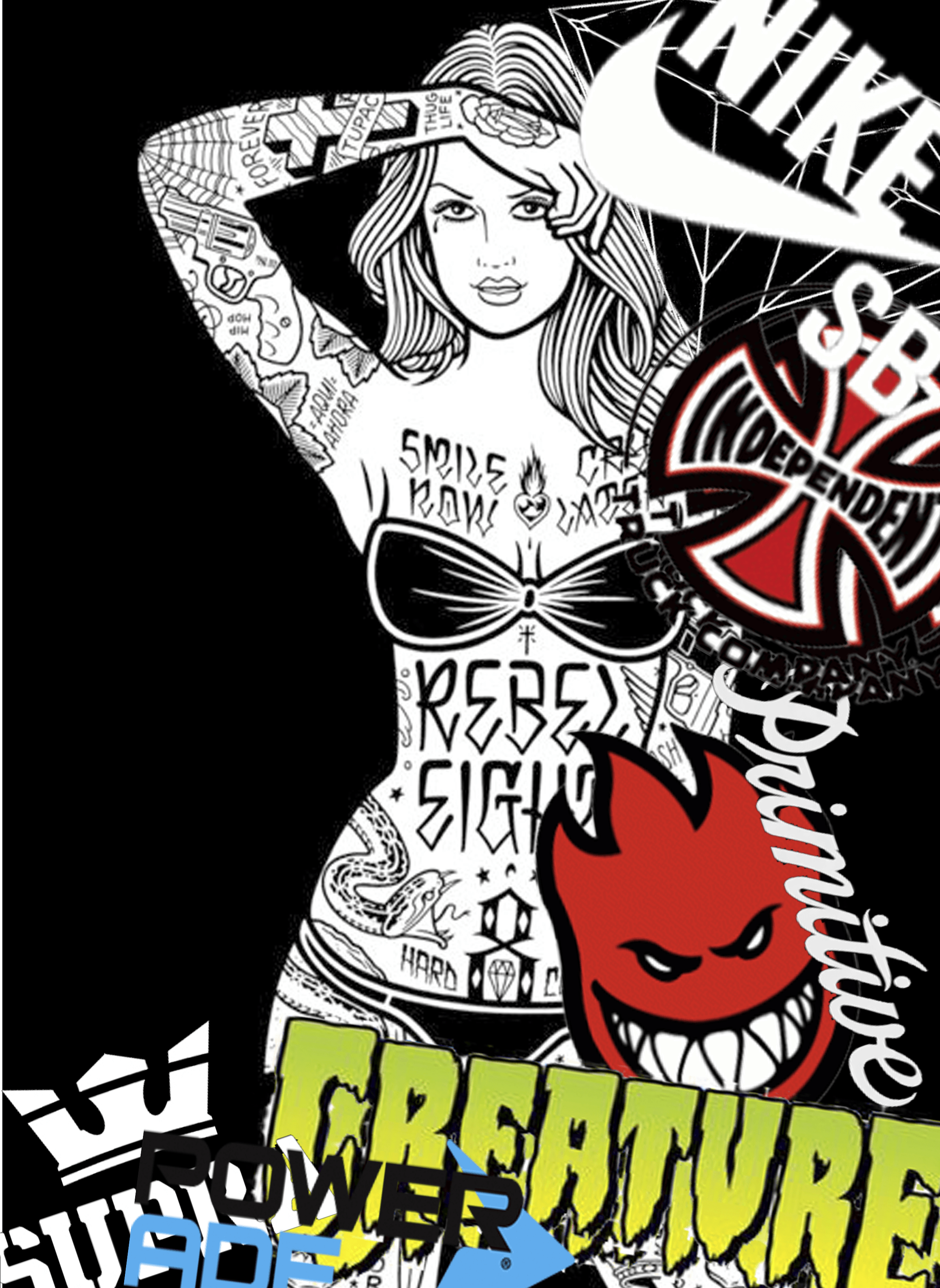 2400x3288 Skateboard Brands Wallpaper