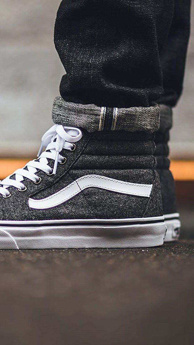806x1433 Vans Sk8 Hi Charcoal