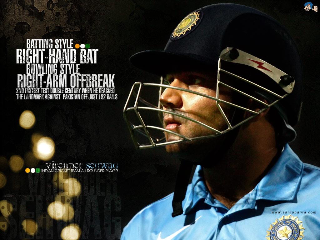 1024x768 Free Download Virender Sehwag HD Wallpaper