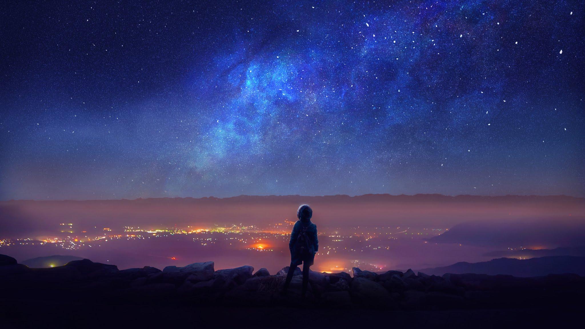 2048x1152 Beautiful Night View Wallpaper