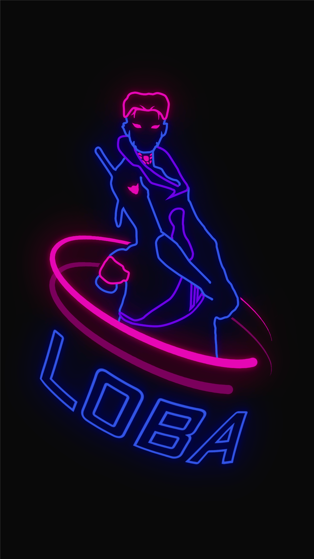 1079x1920 I made a Loba Wallpaper for Phones (based on The Purple Reign skin)