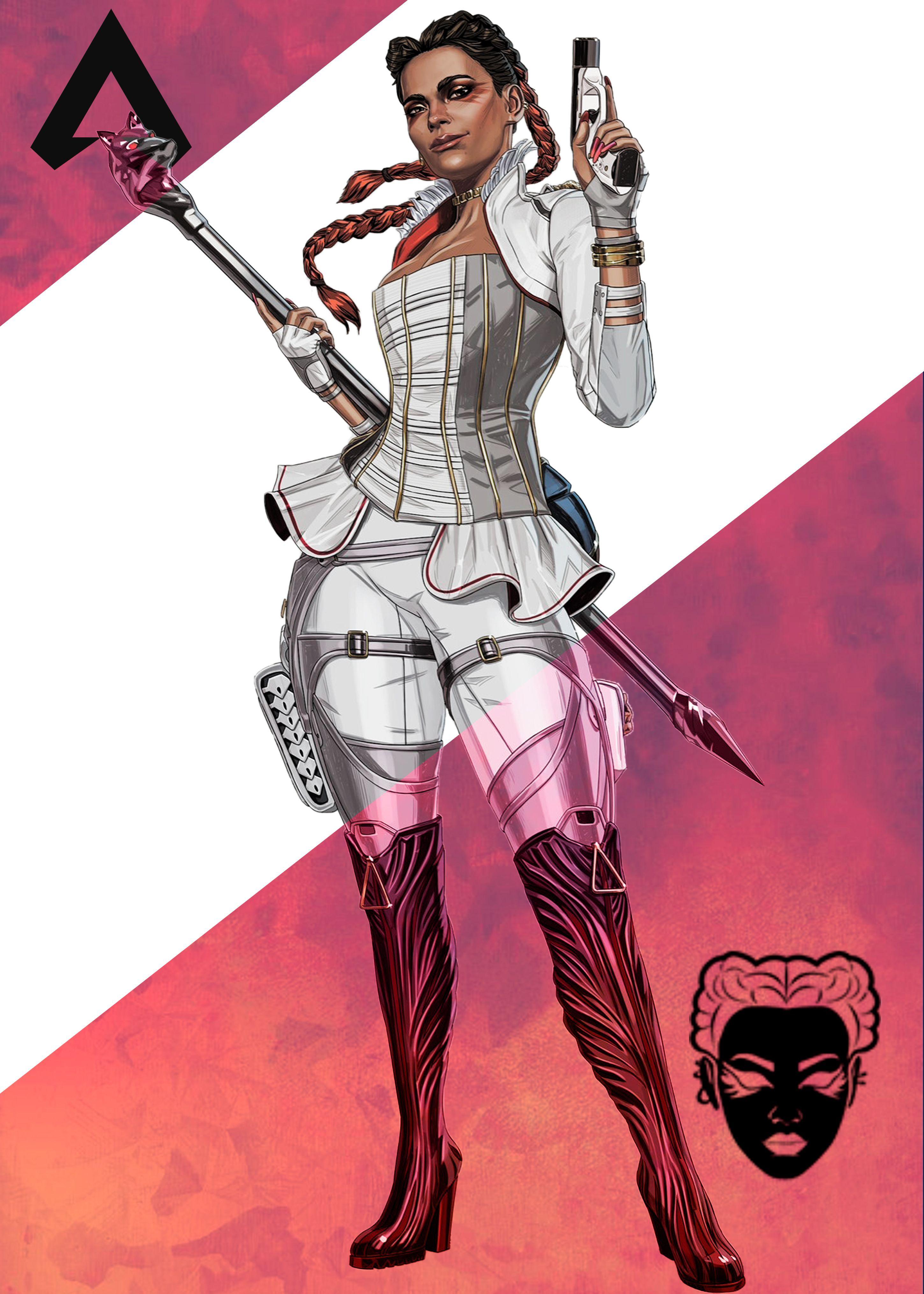 2900x4060 Loba Apex Legends' Poster Print by PAUL DRAW. Displate. Apex, Legend, Female characters