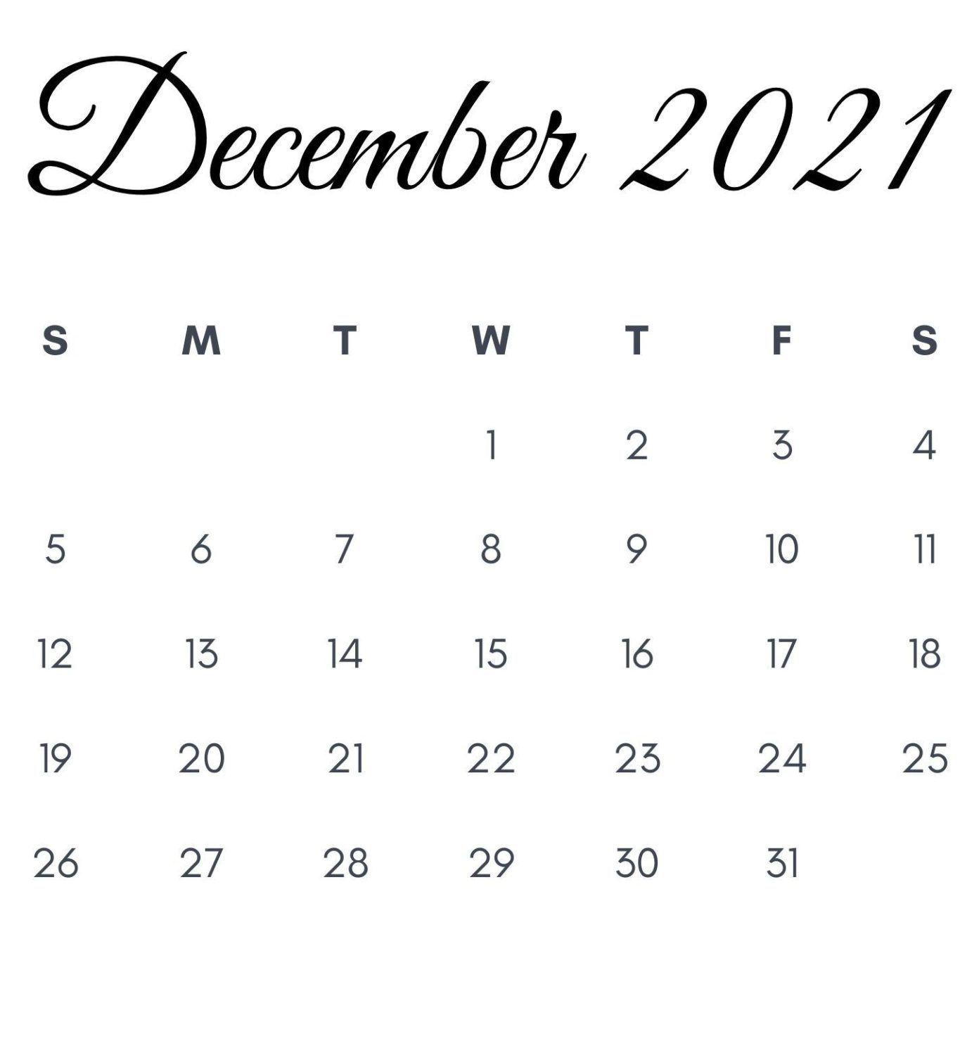 December 2021 Calendar Wallpapers - Top Free December 2021 Calendar