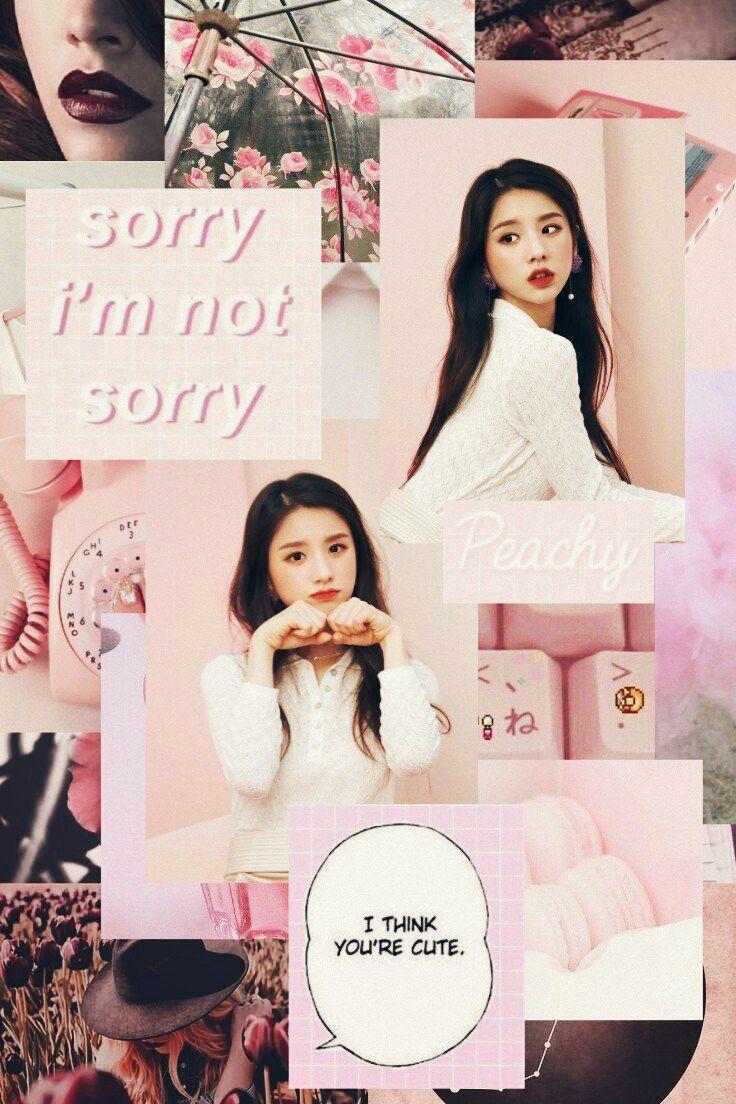 736x1104 Loona Heejin Pink Aesthetic Wallpaper lockscreen fondo de pantalla HD iPhone. Fotografi hujan, Gadis lucu, Gadis