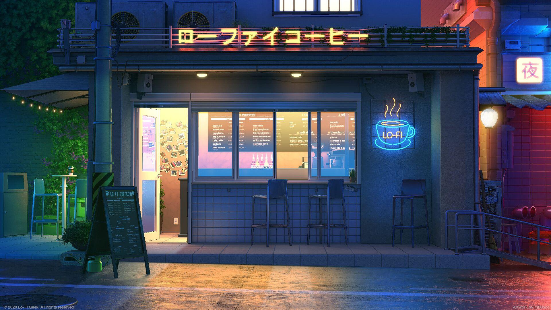 1920x1080 Lo Fi Cafe [1920 X 1080]