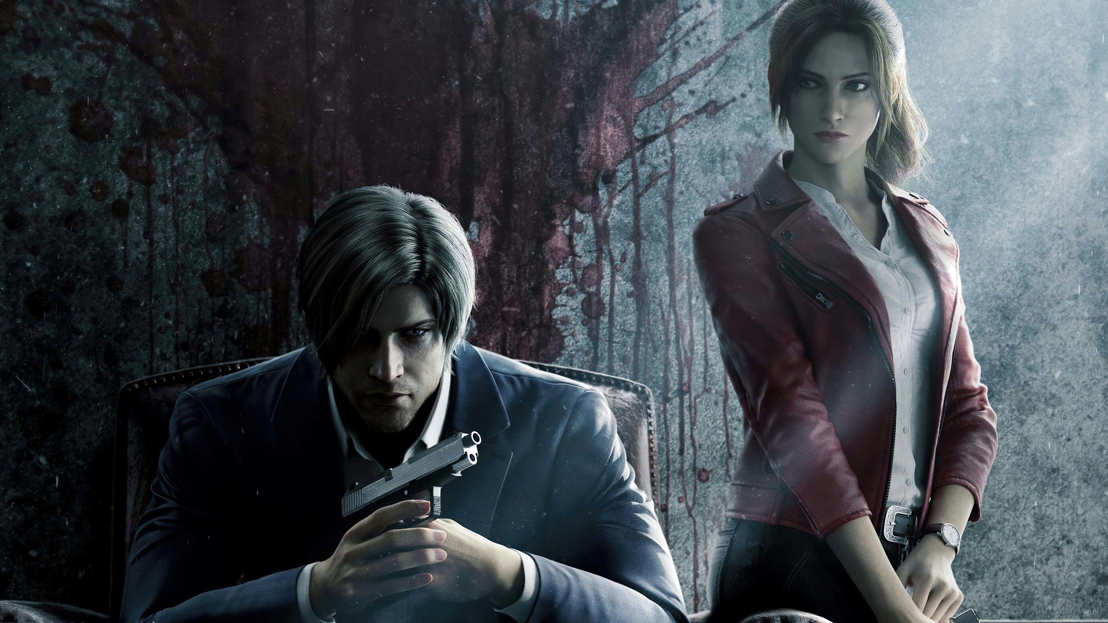 3840x2160 Resident Evil Infinite Darkness, Movie, Leon S Kennedy, Claire Redfield 4k wallpaper