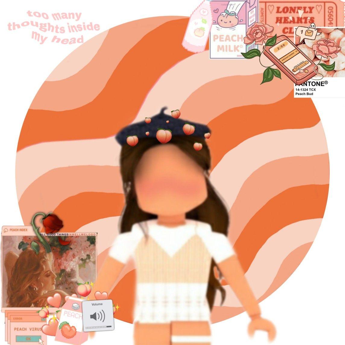 1145x1145 Peach aesthetic vibe roblox avatar. Cute tumblr wallpaper, Cute profile picture, Roblox animation
