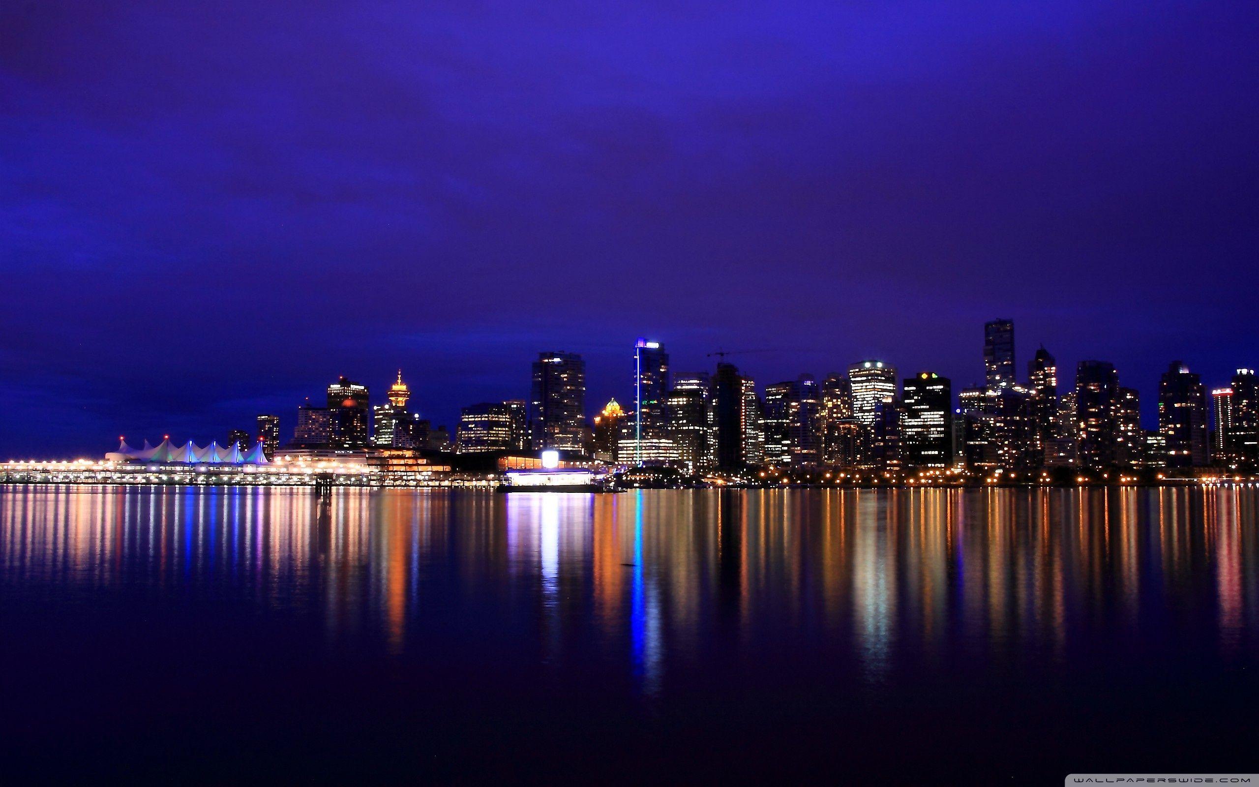2560x1600 Vancouver At Night Ultra HD Desktop Background Wallpaper for 4K UHD TV : Multi Display, Dual Monitor : Tablet