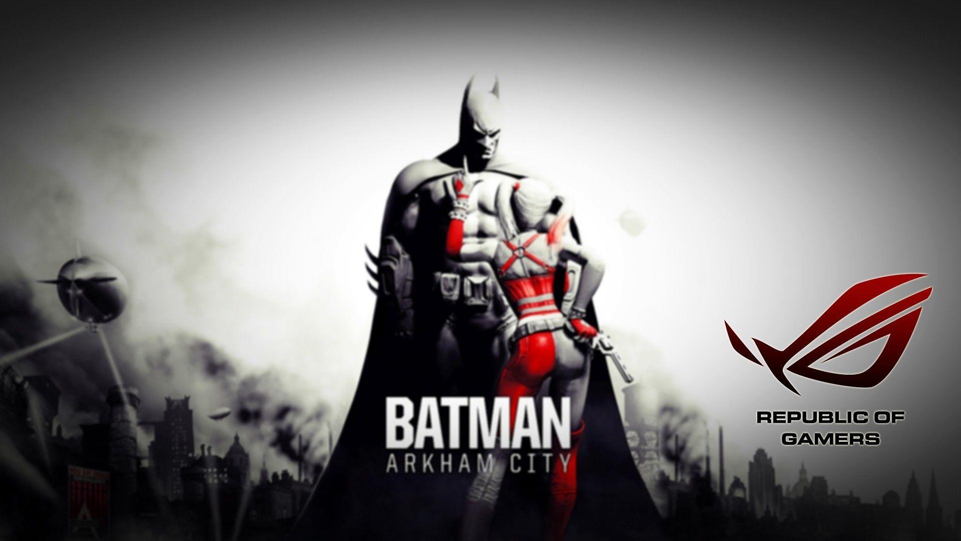 1920x1080 Asus Rog Republic Of Gamers Wallpaper Arkham City Wallpaper & Background Download