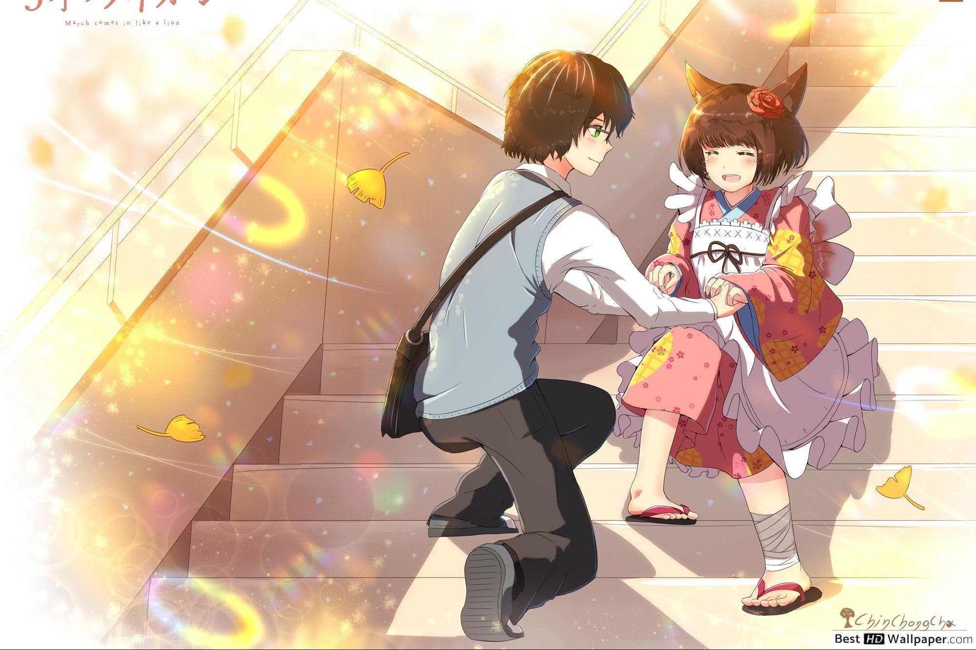 2000x1333 March Comes In Like A Lion Kiriyama & Hinata Kawamoto HD wallpaper download