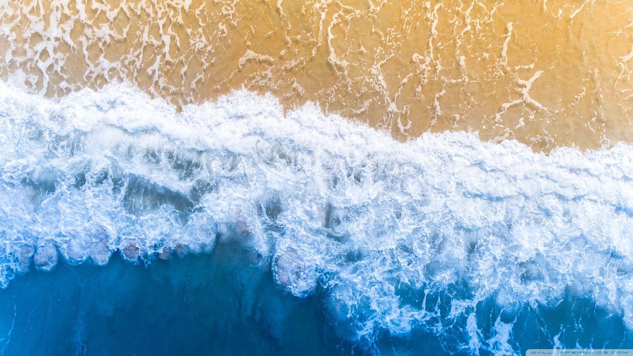 1280x720 Blue Ocean Aesthetic Background Ultra HD Desktop Background Wallpaper for : Multi Display, Dual & Triple Monitor : Tablet