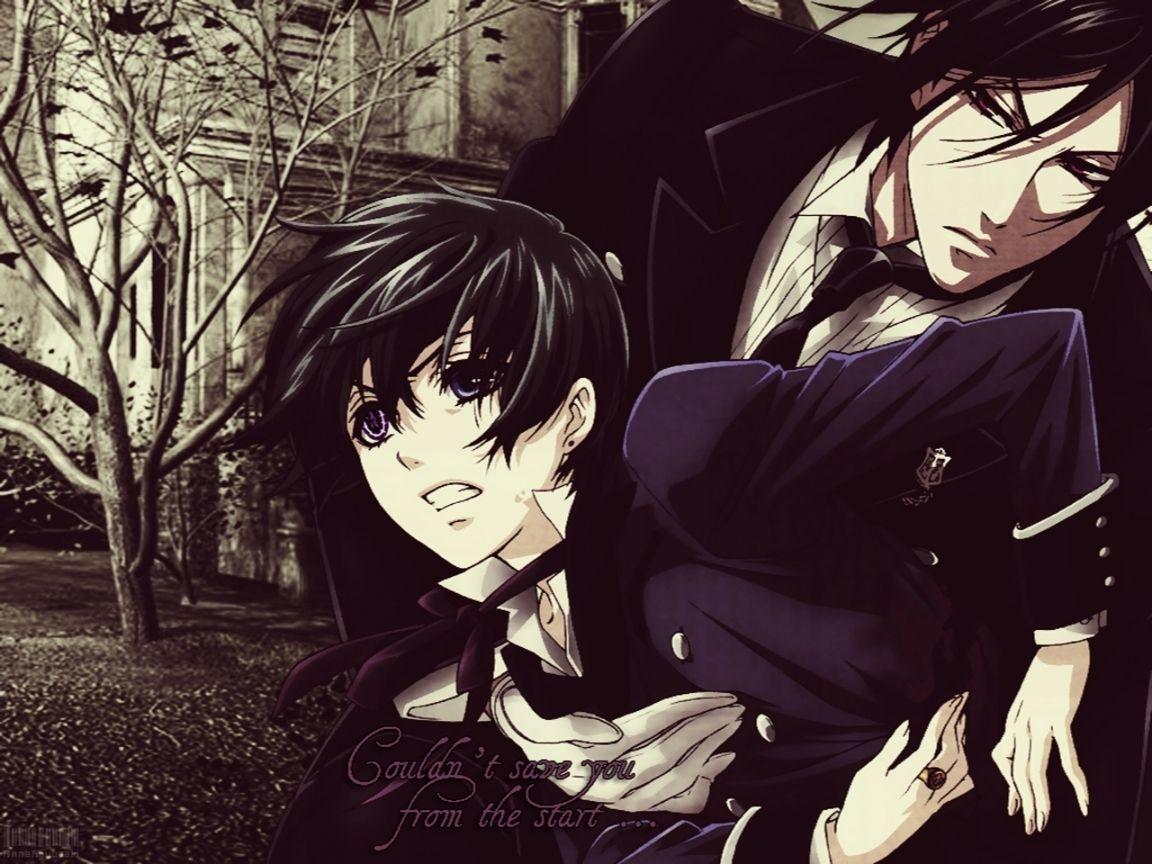 1152x864 Ciel & Sebastian Phantomhive Wallpaper