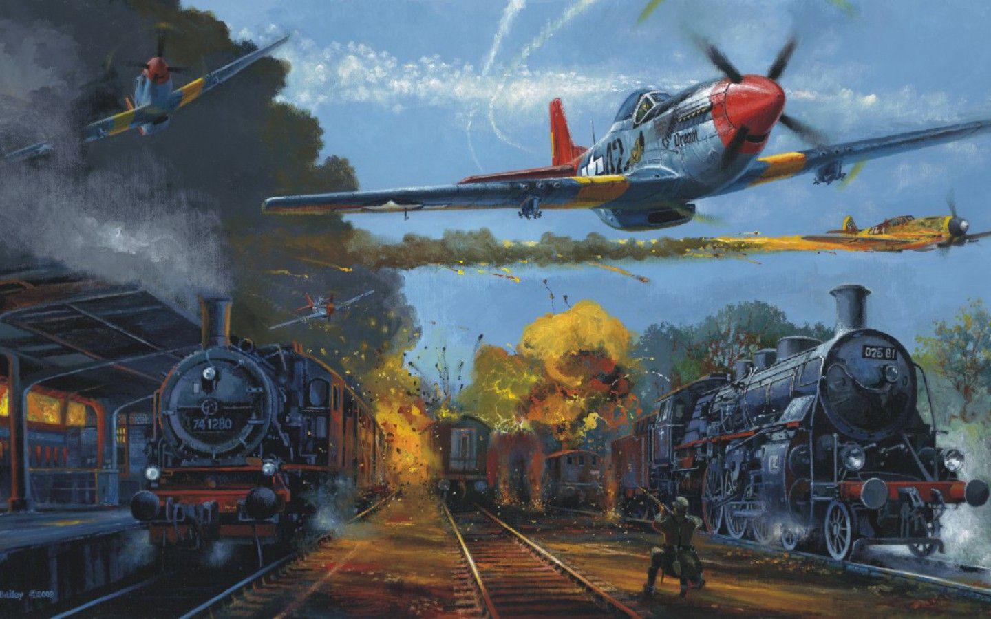 1440x900 paintings aircrafts trains p51 mustang bf109 ford mustang tuskegee airmen 1440x900 wallpaper