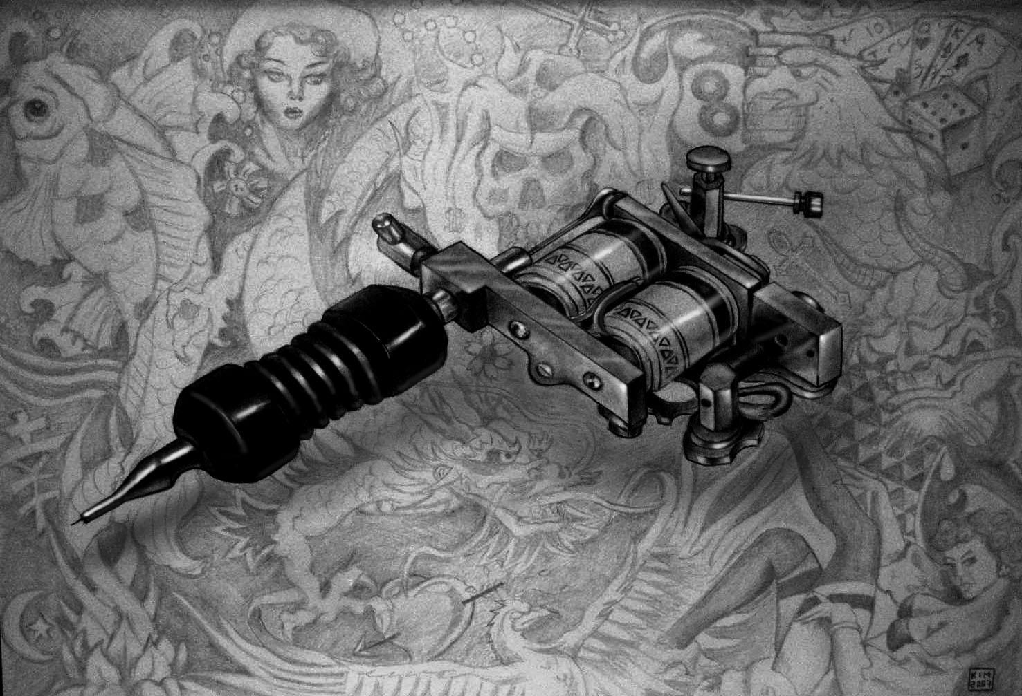 Tattoo Gun Wallpapers - Top Free Tattoo Gun Backgrounds - WallpaperAccess