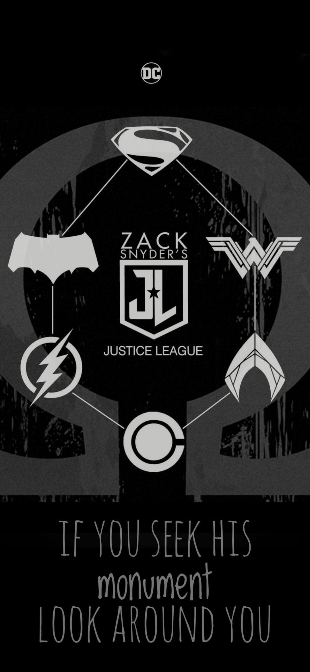 1080x2340 FANART: A phone wallpaper I did to celebrate the Zack Snyder's Justice League release. : DC_Cinematic
