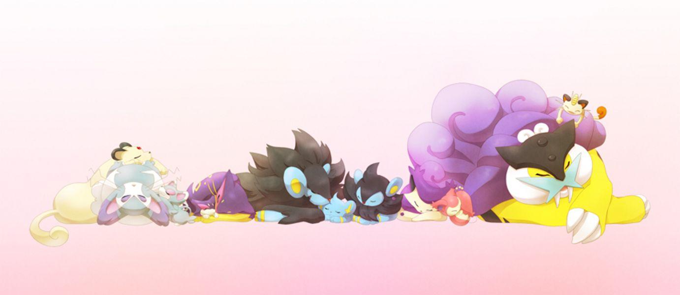 1382x600 Luxioémon Anime Image Board