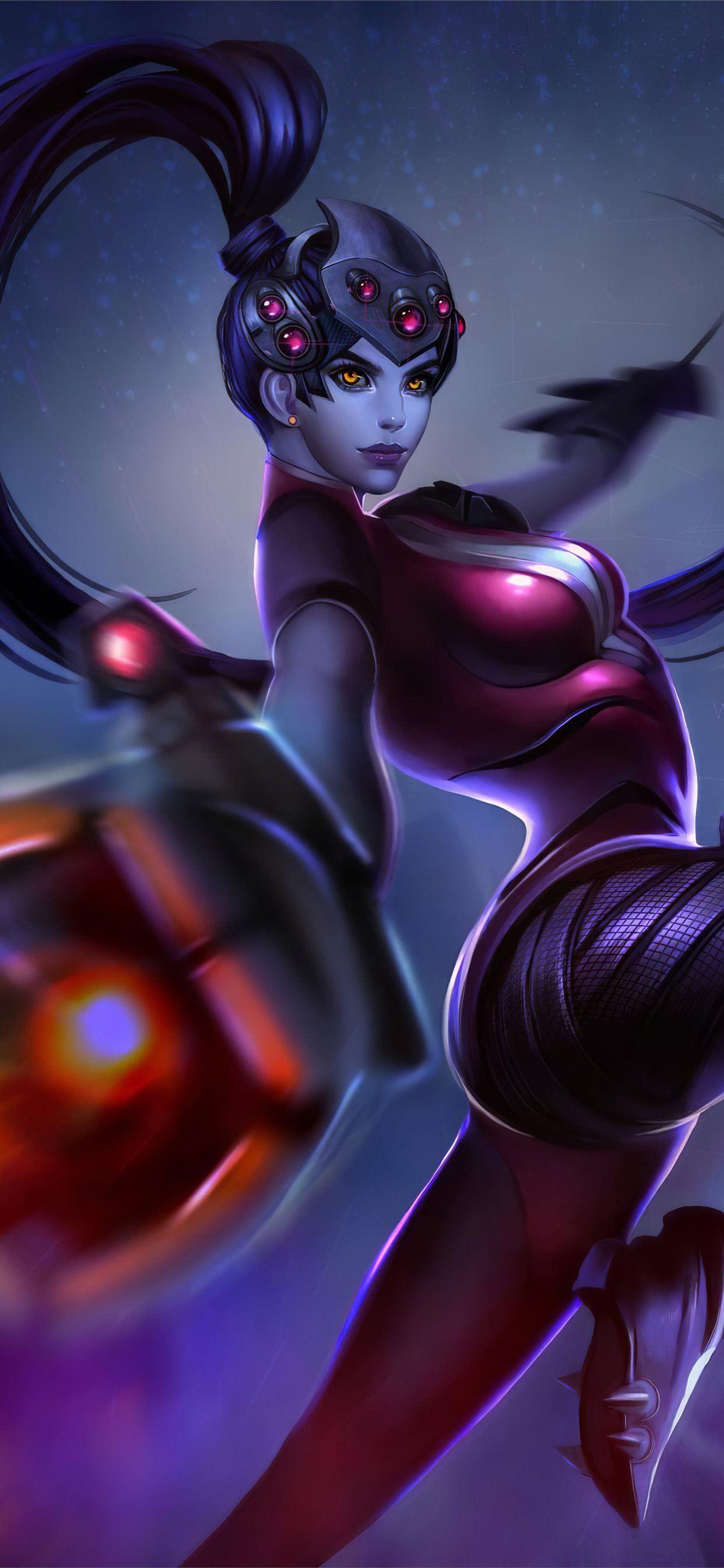 1242x2688 widowmaker overwatch art 4k iPhone X Wallpaper Free Download