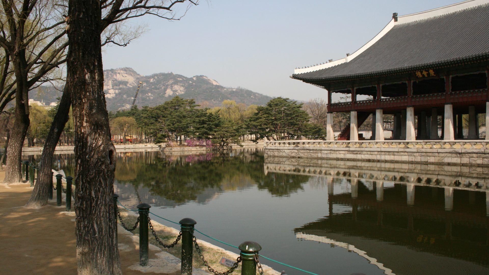 1920x1080 Korea Tag wallpaper: Seoul Blue Skyscrapers Sky South Korea Water