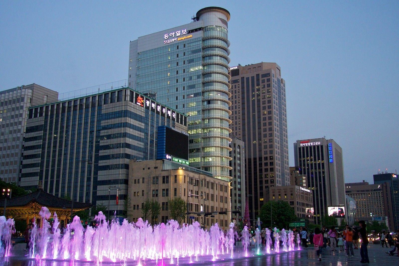 1600x1067 Seoul Tag wallpaper: Rainbow Fountain Bridge Soul Korea Seoul Cars