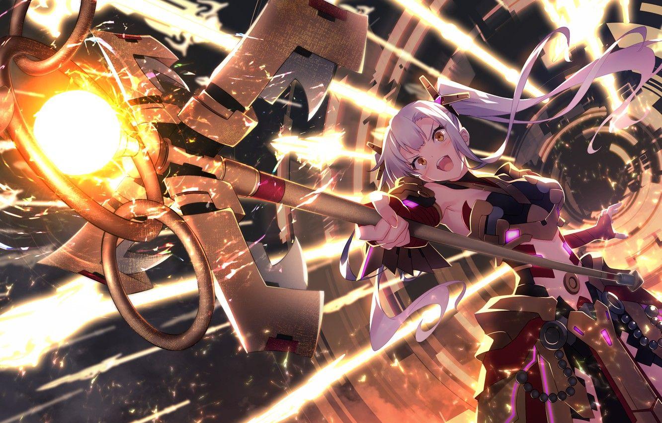 1332x850 Wallpaper girl, staff, games, anime, art, The World's End Fallen Star image for desktop, section игры