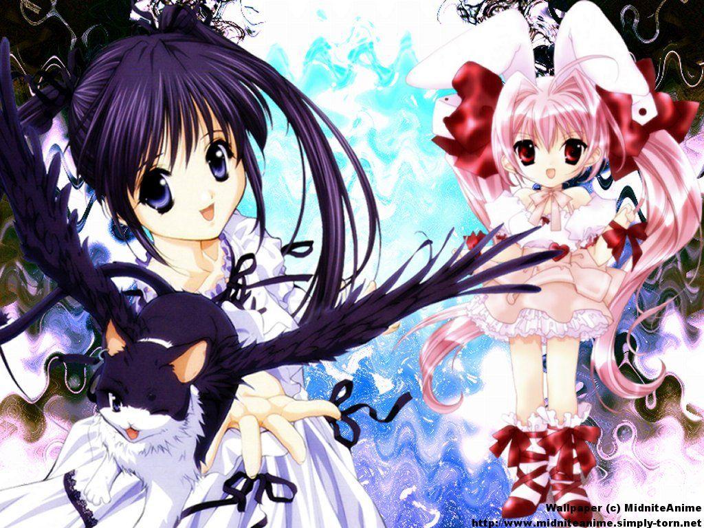 1024x768 Crossovers Wallpaper: Anime Mix