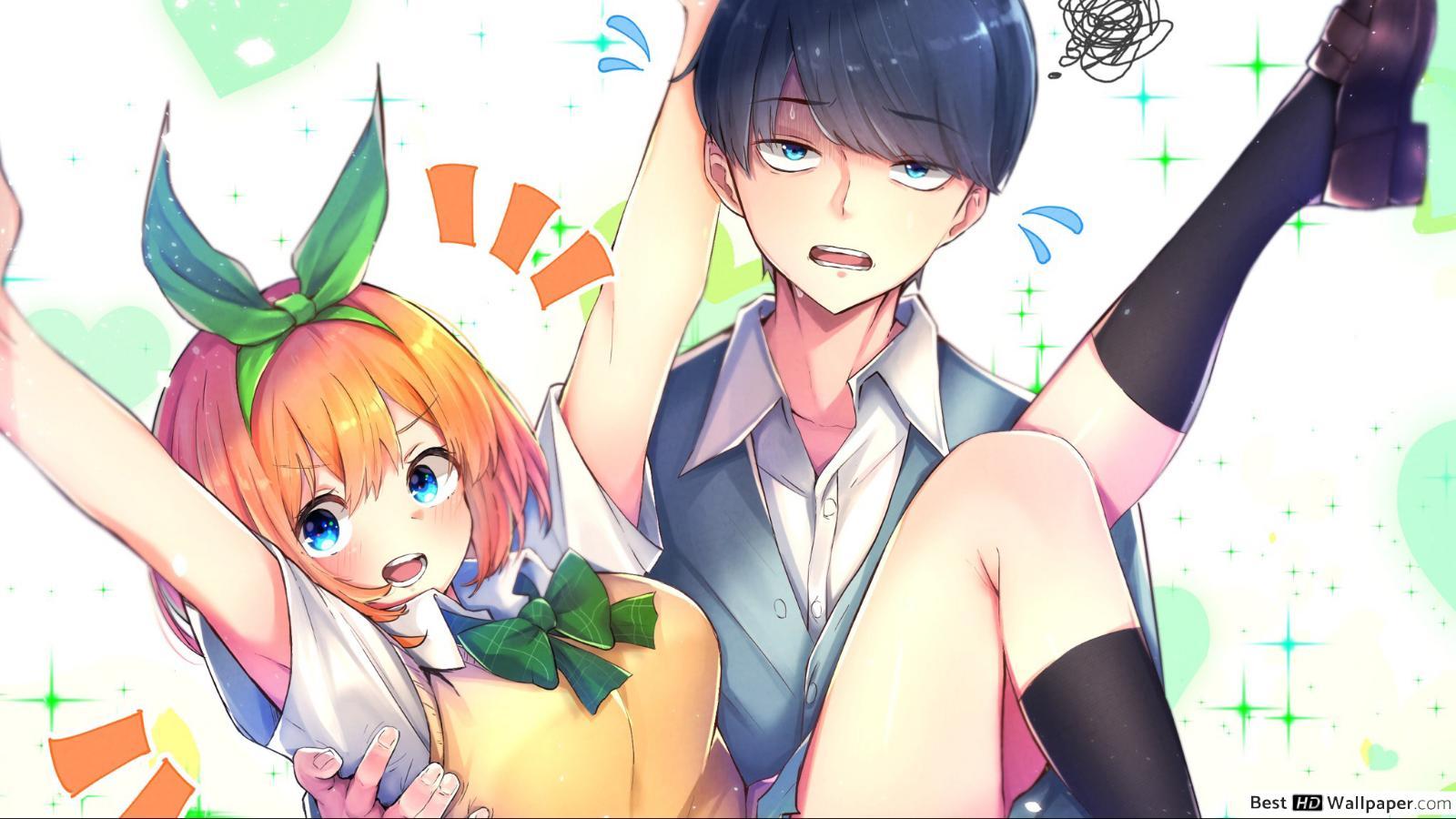 1600x900 The Quintessential Quintuplets Uesugi & Yotsuba Nakano HD wallpaper download