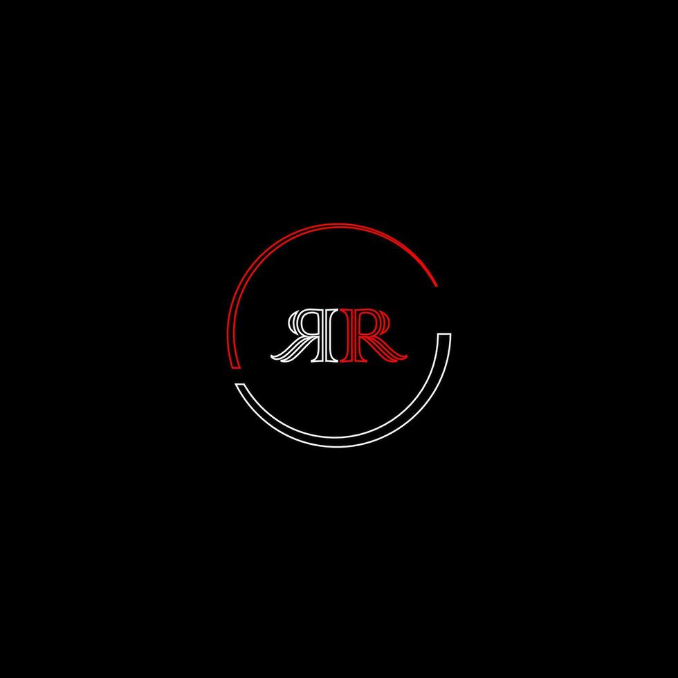 980x980 RR creative modern letters logo design template