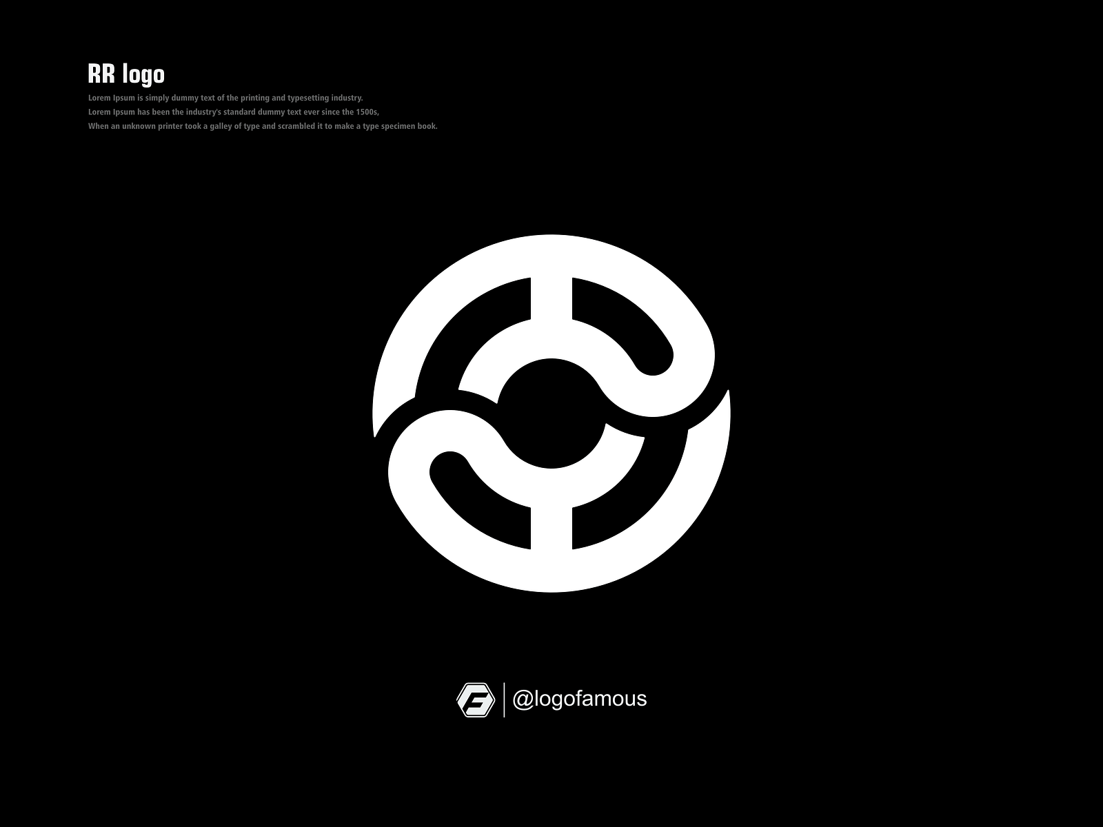 1600x1200 RR Logo Design Idea by logofamous on Dribbble
