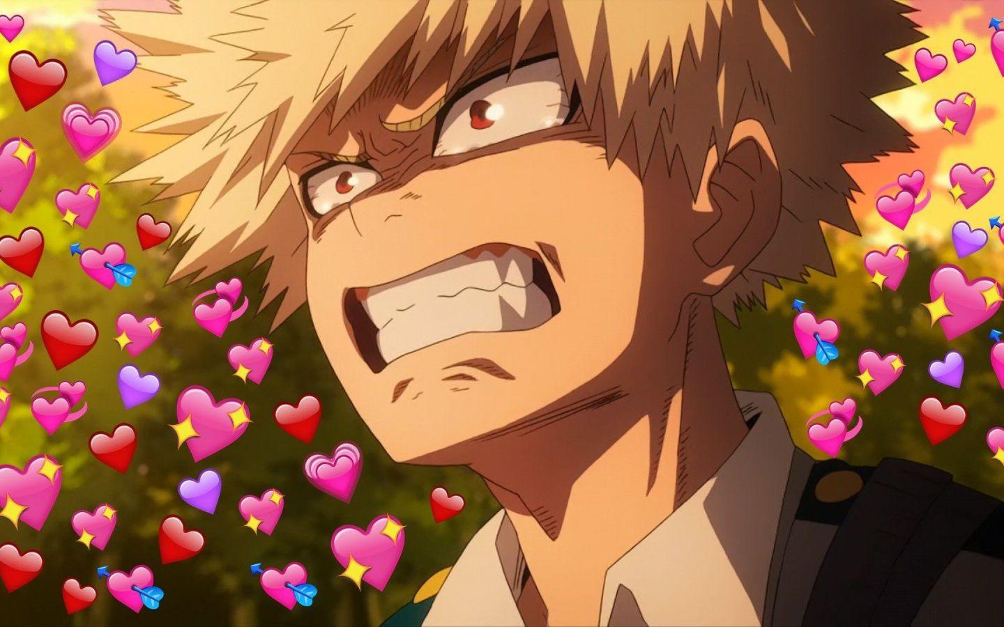 1440x900 Tải xuống miễn phí Bakugou Meme tình yêu dễ thương Hình ảnh biểu tượng cảm xúc anime thẩm mỹ [1920x1080)
cho Máy tính để bàn, Di động & Máy tính bảng của bạn. Khám phá Hình nền Heart Memes. Hình nền trái tim Memes, Hình nền Memes, Hình nền vui nhộn