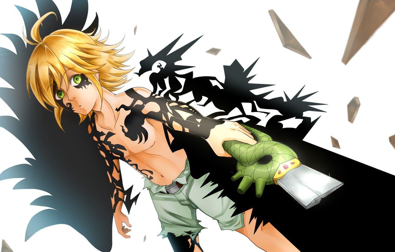1332x850 Wallpaper sword, guy, anime, art, Meliodas, Nanatsu no Taizai, Nanatsu no Taizai Seven Deadly Sins, The seven deadly sins image for desktop, section прочее